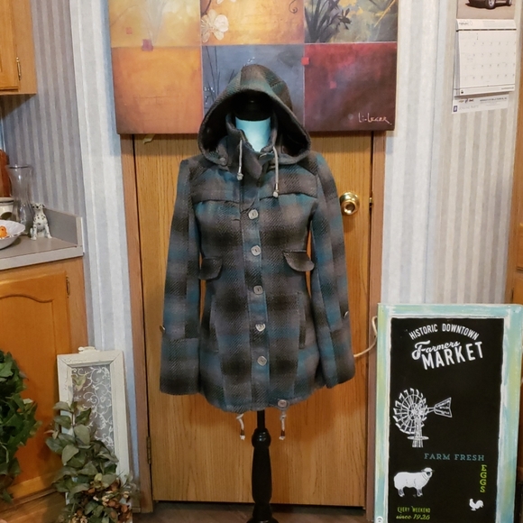 Brandon Thomas Jackets & Blazers - Brandon Thomas Polyester/Wool Blend Coat Size Smal